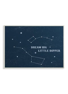 Stupell Industries The Kids Room By Stupell Dream Big Little Dipper Stars Wall Plaque Art 10 X 0.5 X 15 Proudly Made In Usa  - Image 2
