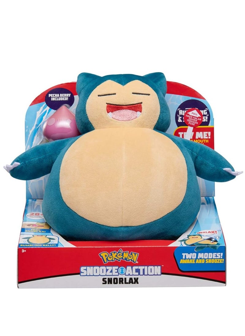 Pokemon - Pokemon Snooze Action - Snorlax Plush - Image 1