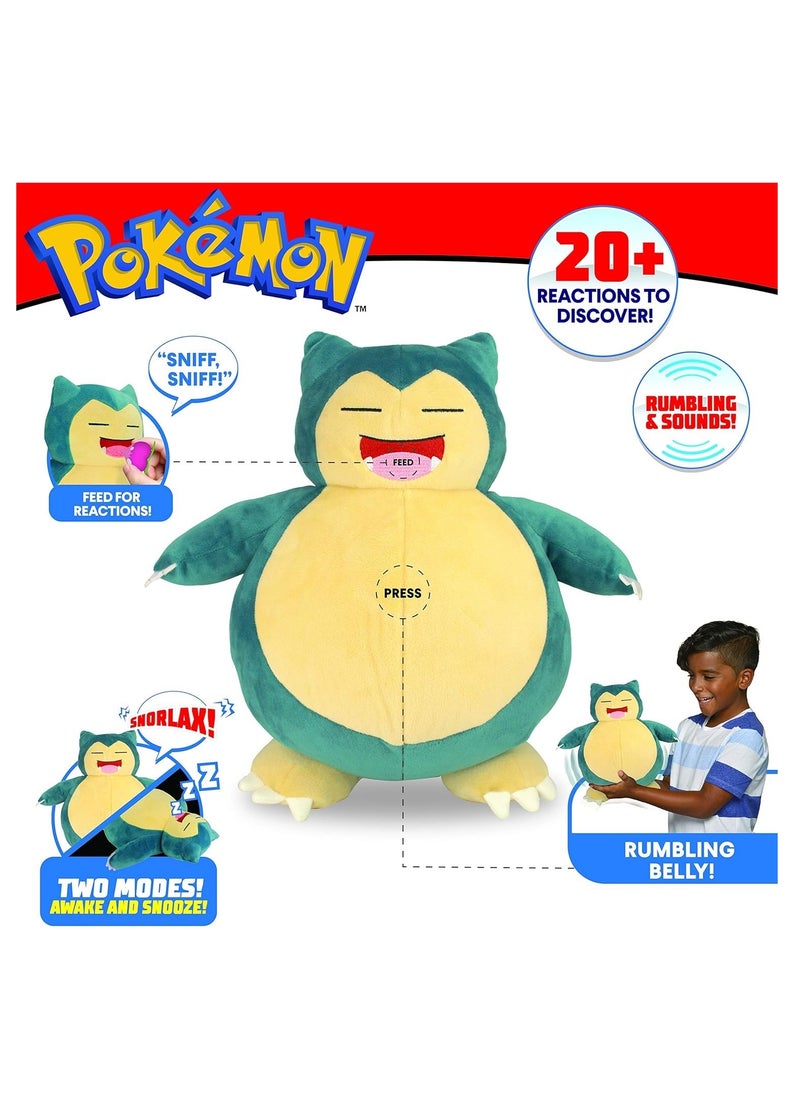Pokemon - Pokemon Snooze Action - Snorlax Plush - Image 1