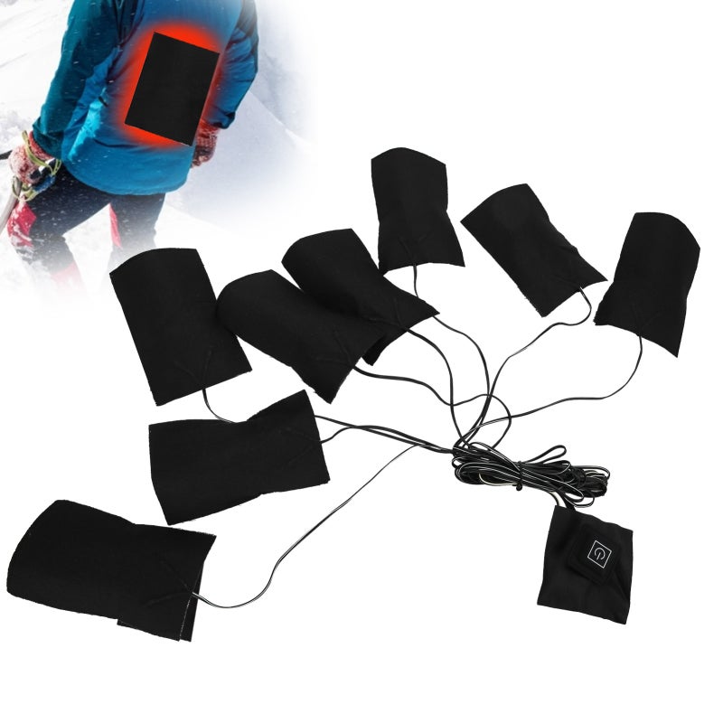 وسادات التسخين الكهربائية عبر USB: نسيج ناعم ومقاوم للتآكل، تسخين موحد - صفحة سخان من الألياف المركبة المقاومة للماء للأنشطة الشتوية الهواء الطلق والاستخدام في السترات والжилات القابلة للارتداء - Image 3
