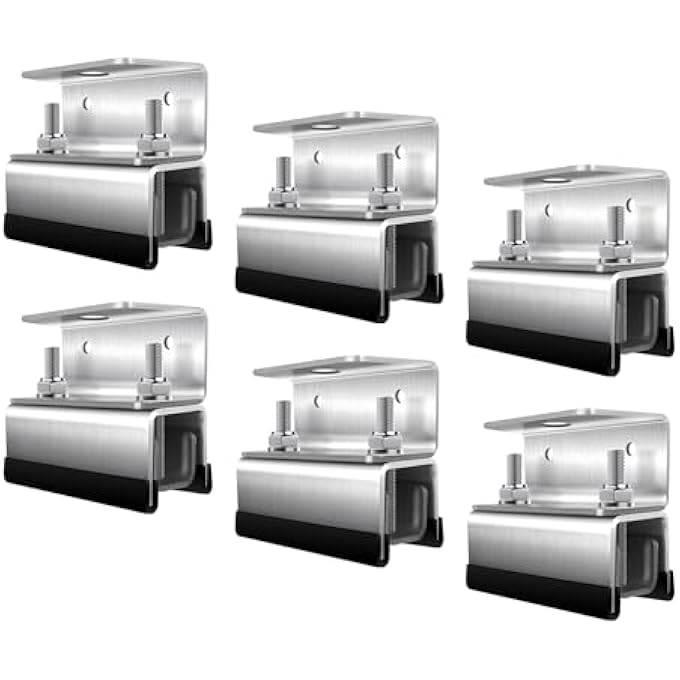 rayihni Roof Rack Mount Kits,Roof Mount Kit,304 Stainless Steel Van Roof Rack,Van Roof Rack Brackets for ProMaster, Boxer, Jumper, Ducato (6) - Image 1