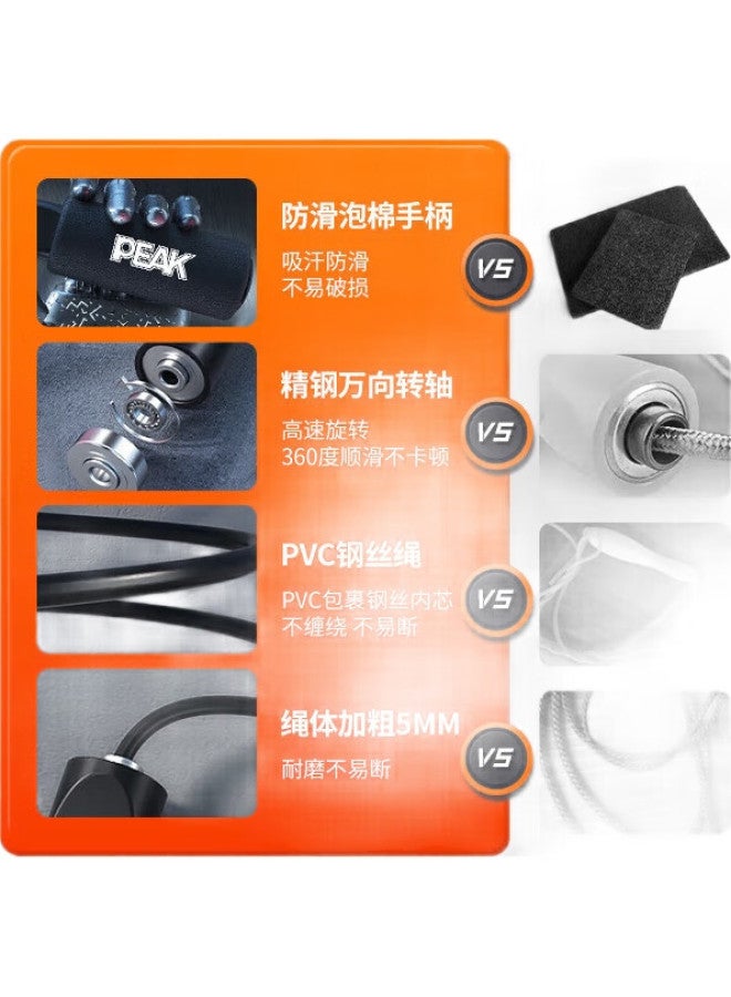 PEAK Jump Rope For Adults, Children, Middle School Students, Professional And College Entrance Exam Preparation, Weightless Jumping, Fitness Equipment, Long Speed Rope - Image 2