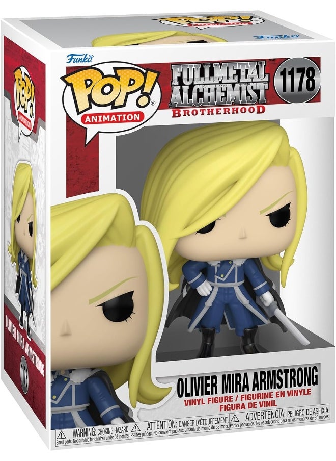 Funko Funko Pop! Animation: FMA: B - Olivier Milla Armstrong A With Sword - Full Metal Alchemist - Collectable Vinyl Figure - Gift Idea - Official Merchandise - Toys for Kids & Adults - Anime Fans  - Image 1