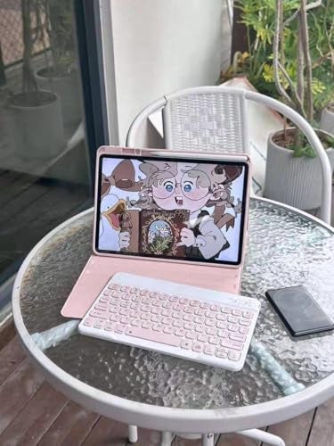 AnMengXinLing Keyboard Case for iPad Pro 11 2022/2021/2020, Case for iPad Pro 11 4th/3rd/2nd Generation with Keyboard and Pencil Holder Magnetically Detachable Wireless Keyboard, Pink - Image 4