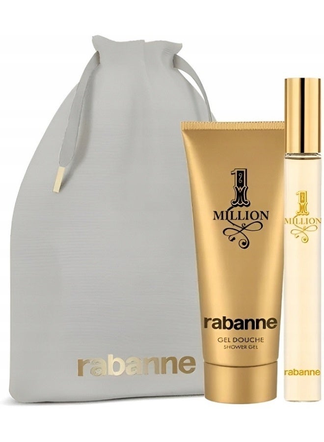 1 Million Travel Kit EDT 10ml + Shower Gel 100ml + Pouch