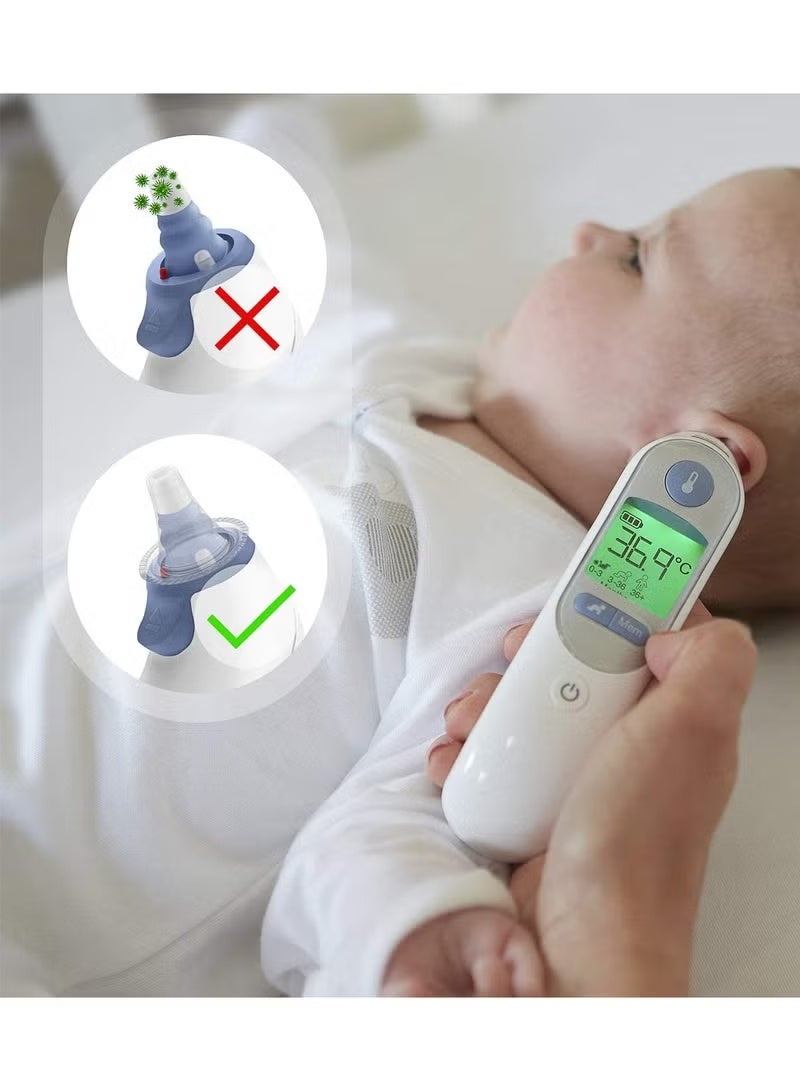 QZ 100 Pcs Ear Thermometer Replacement Probe Covers – Lens Caps & Filter Protectors for All Braun ThermoScan Models – Universal Refill Caps - Image 4
