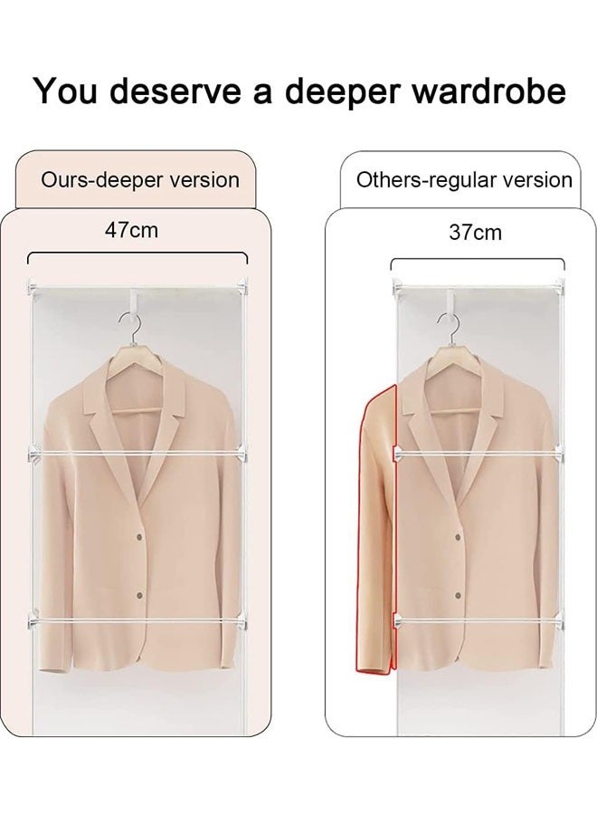 Generic Wardrobe Storage  Cabinets Storage Organizer Wardrobe  Portable Wardrobe Combination Armoire Modular Cabinet  DIY Multifunctional Wardrobe  Storage Organizer (6 Door 2 Hanging Rod)  - Image 4