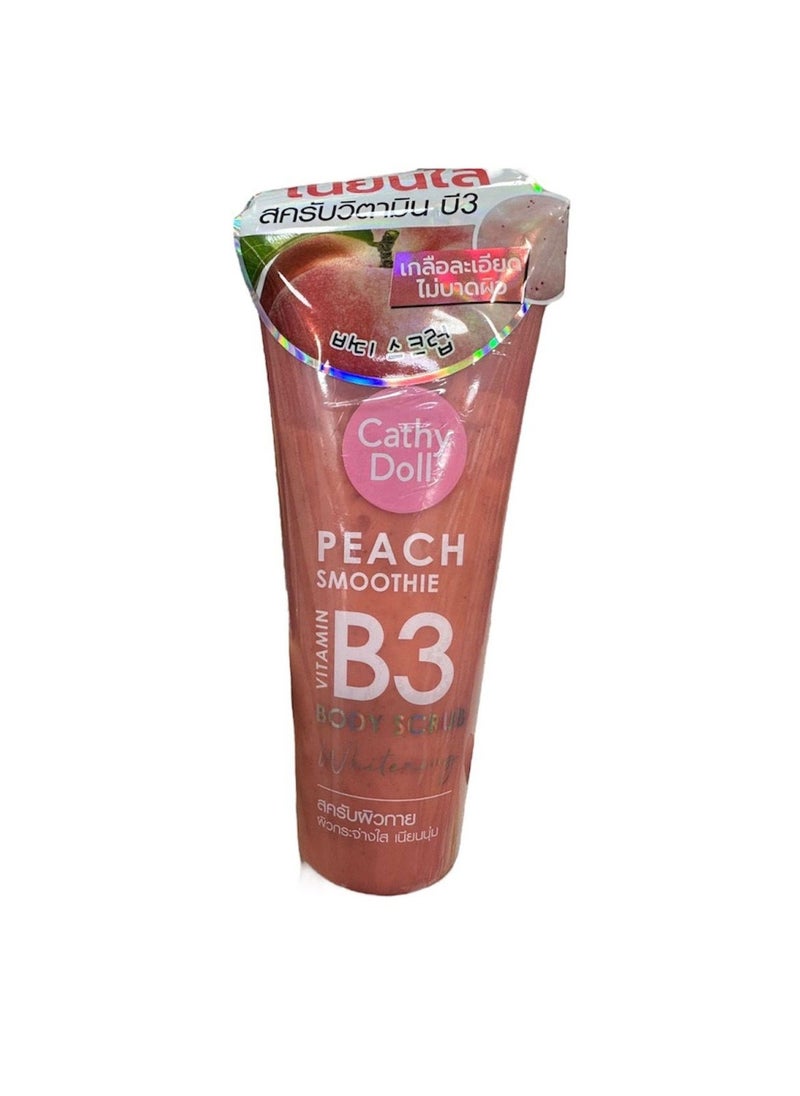 Cathy Doll Peach smoothie vitamin b3 body scrub whitening 