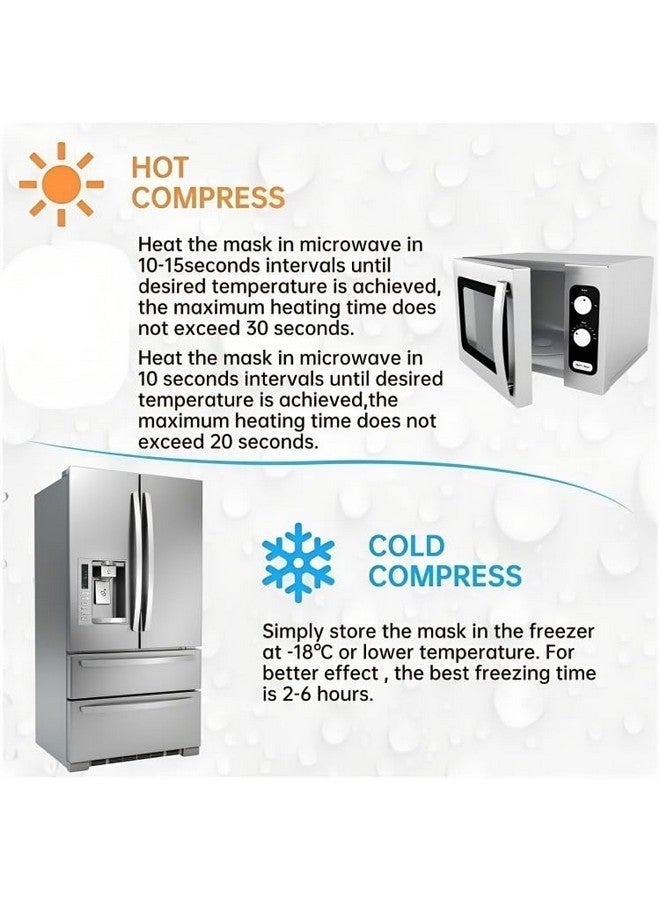 Cooling Gel Face Mask for Wrinkles, Dark Circles, and Face Fatigue (Pack of 1) (Blue) - Image 5