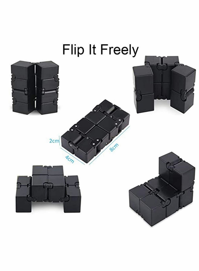 SYOSI Cube Toy suitable for Adults & Kids, New Version Fidget Finger Toy Stress and Anxiety relief, Killing Time Fidget Toys Infinite Cube suitable for Office Staff - Image 3