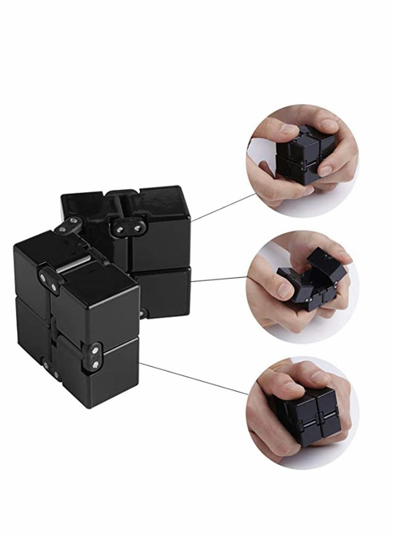 SYOSI Cube Toy suitable for Adults & Kids, New Version Fidget Finger Toy Stress and Anxiety relief, Killing Time Fidget Toys Infinite Cube suitable for Office Staff - Image 2