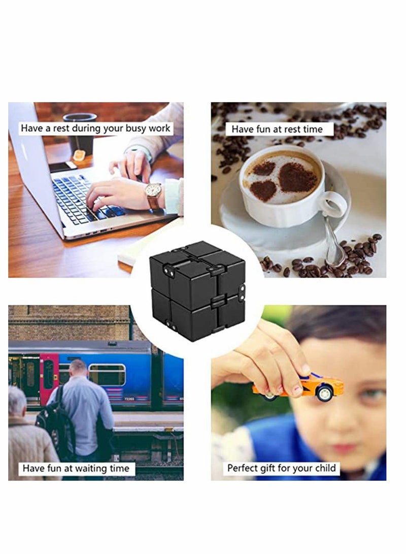 SYOSI Cube Toy suitable for Adults & Kids, New Version Fidget Finger Toy Stress and Anxiety relief, Killing Time Fidget Toys Infinite Cube suitable for Office Staff - Image 5