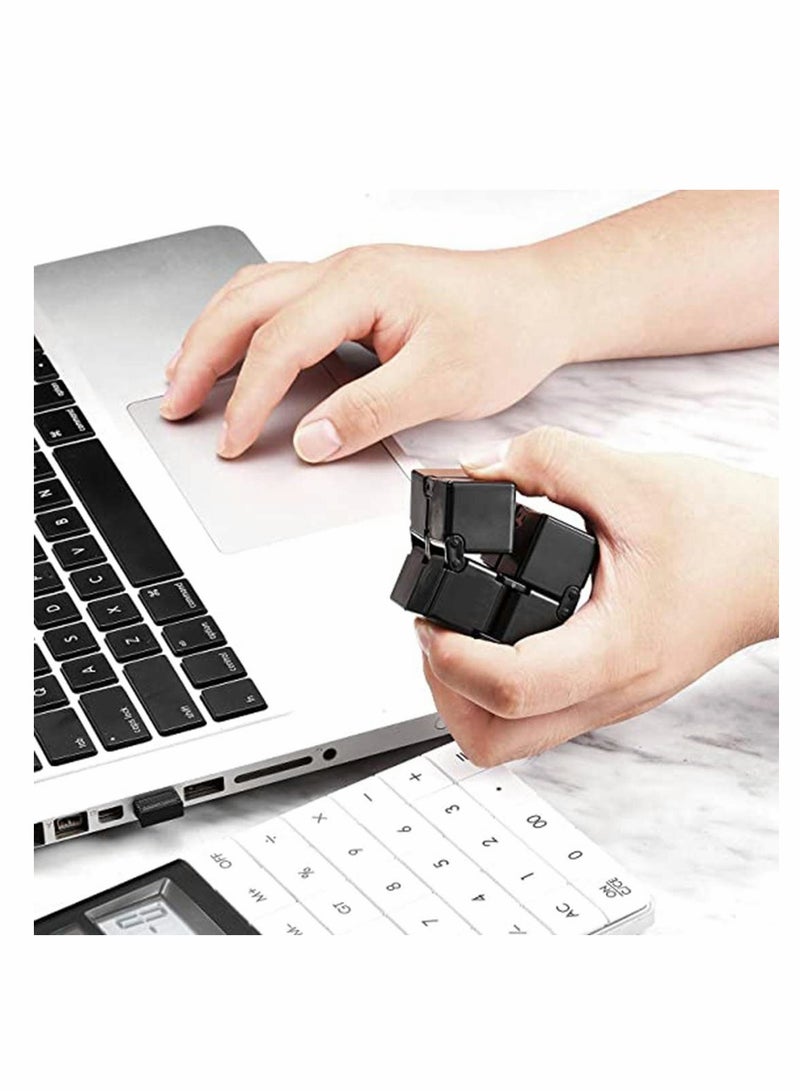 SYOSI Cube Toy suitable for Adults & Kids, New Version Fidget Finger Toy Stress and Anxiety relief, Killing Time Fidget Toys Infinite Cube suitable for Office Staff - Image 4