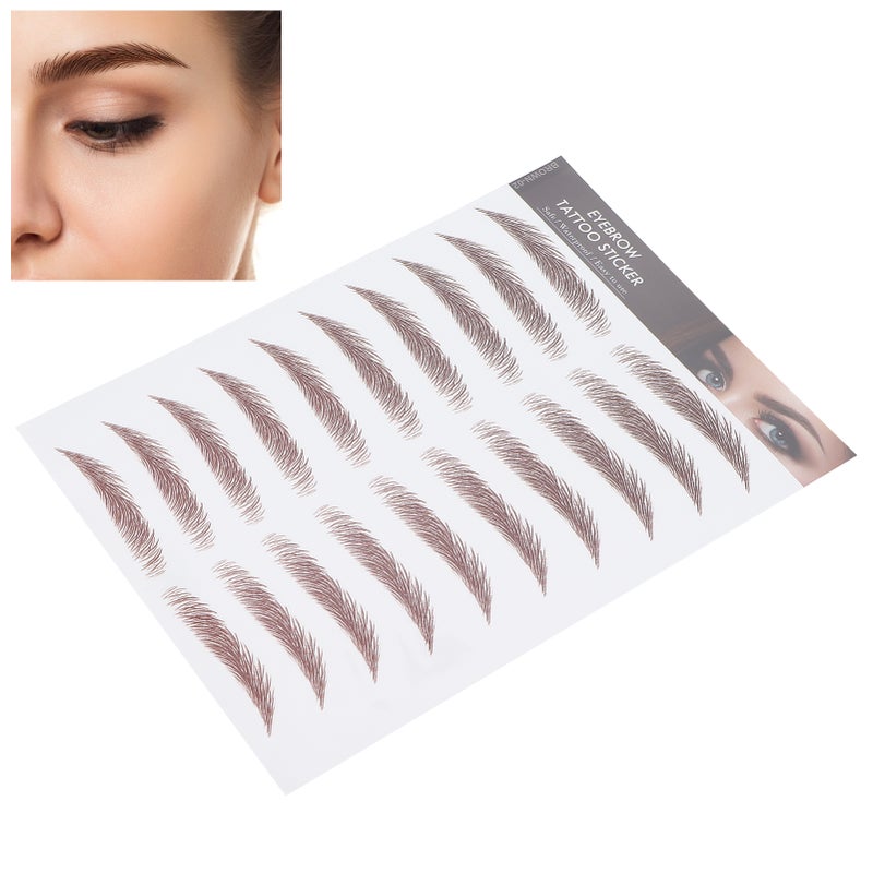Professional Waterproof Eyebrow Tattoo Sticker Eyebrow Transfer Sticker for WomenBROWN-06 - Image 2