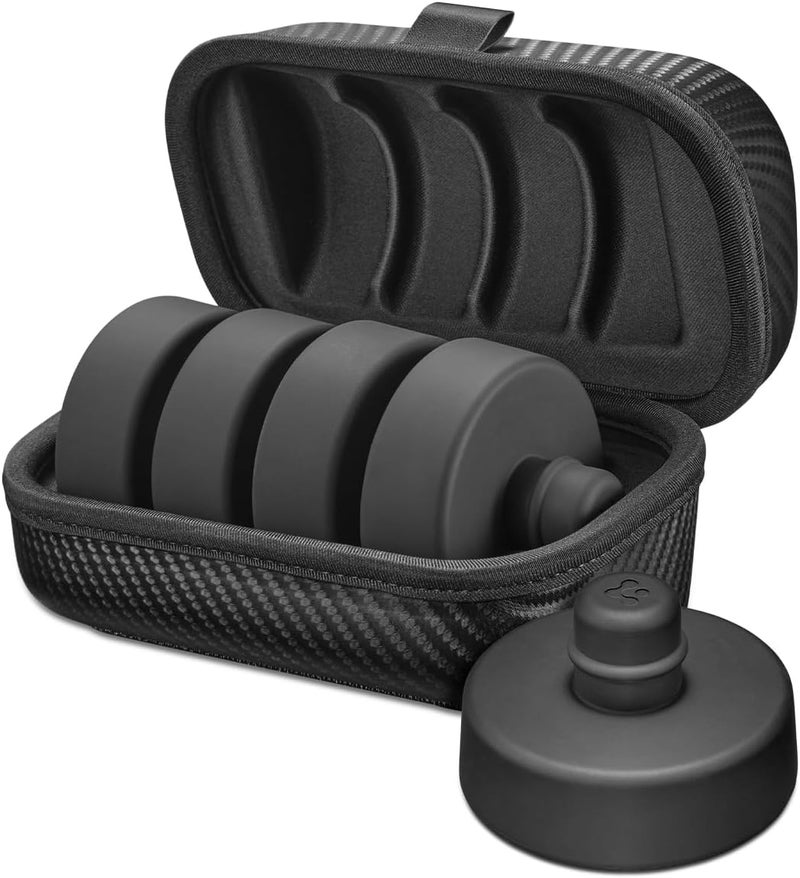 Spigen Tesla Model 3 2023, 2024 Highland and Model Y Lifting Jack Pads - 4 Packs, Carbon Edition with Storage Case - Image 1