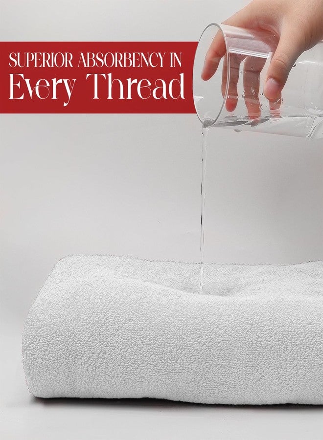 RIVERSIDE Pack of 1 Jumbo Bath Sheet 40 x 80 Inches - Extra Large Bath Towel, Super Soft & Highly Absorbent, 100% Cotton Quick Dry, Perfect to Wrap Yourself in - White - Image 3