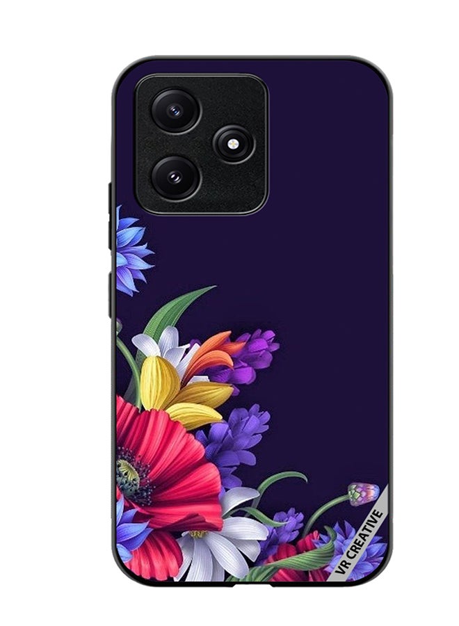 VR CREATIVE Protective Case Cover For Xiaomi Poco M6 Pro 5G Flower Design Multicolour - Image 1