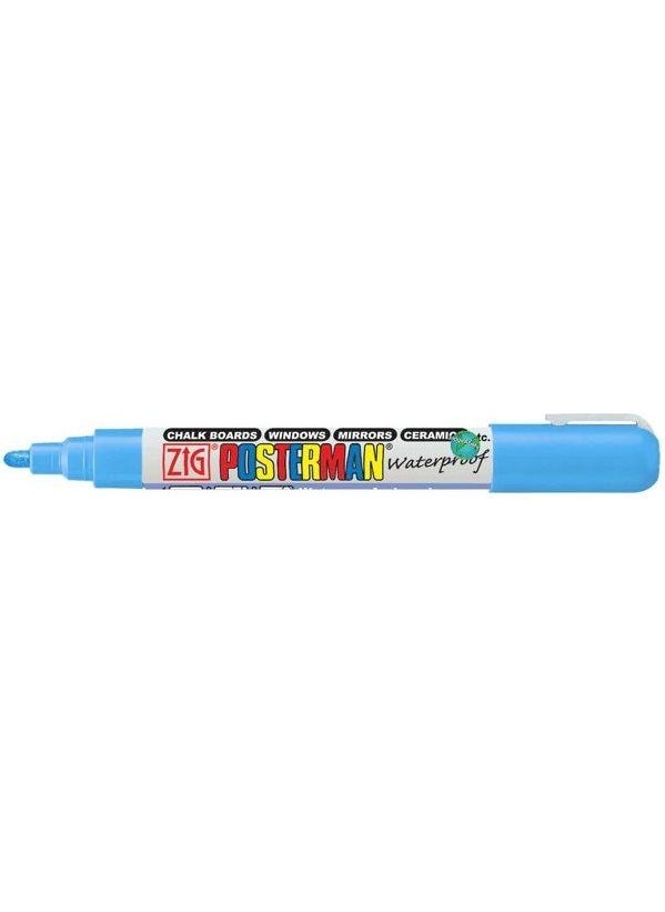 Zig Posterman Waterproof Painting Marker Medium Tip 2 mm Light Blue 