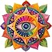 Mys Aurora Mandala Evil Eye Wooden Puzzles for Adults Spiritual Design for Meditation Home Decor Family Game Gift Idea 200 Piece Jigsaw Puzzle 112 x 108 - Image 2