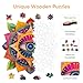 Mys Aurora Mandala Evil Eye Wooden Puzzles for Adults Spiritual Design for Meditation Home Decor Family Game Gift Idea 200 Piece Jigsaw Puzzle 112 x 108 - Image 4