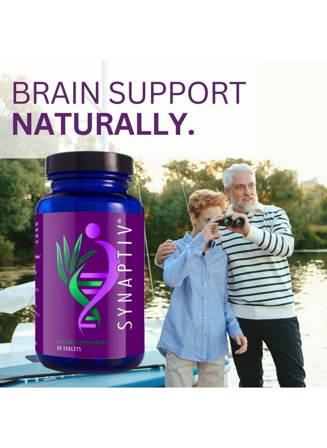 youngevity Youngevity Synaptiv™ Brain Support - 12in1 - Ginkgo, Huperzine, Bacopa, Quercetin and More - with Potent Antioxidant Blend + Vitamins - 60 Tablets (Pack of 1)  - Image 2