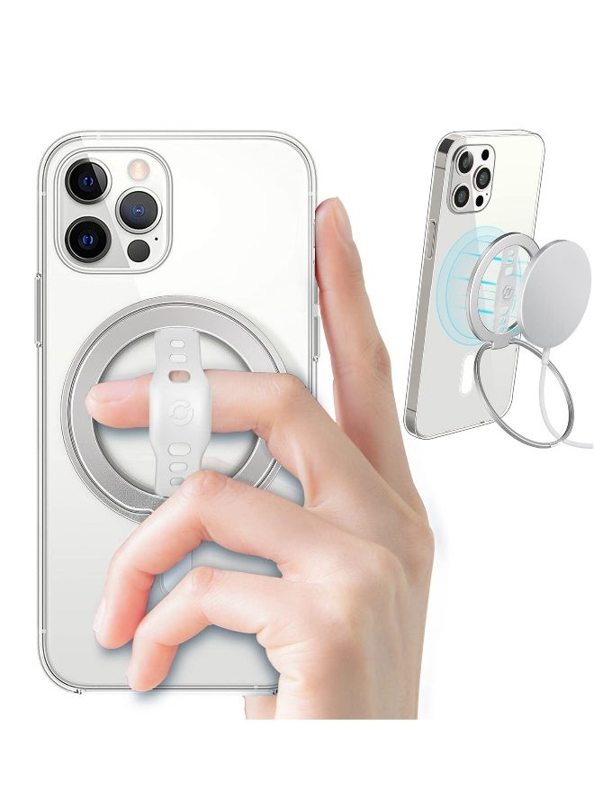 Magnetic Phone Ring Holder, Upgrade Phone Grip Stand, Magnetic Finger Phone Ring, Removable Magnetic Ring Holder Kickstand Loop, Only for iPhone 14, 13, 12 Pro/Max/Plus - Image 1