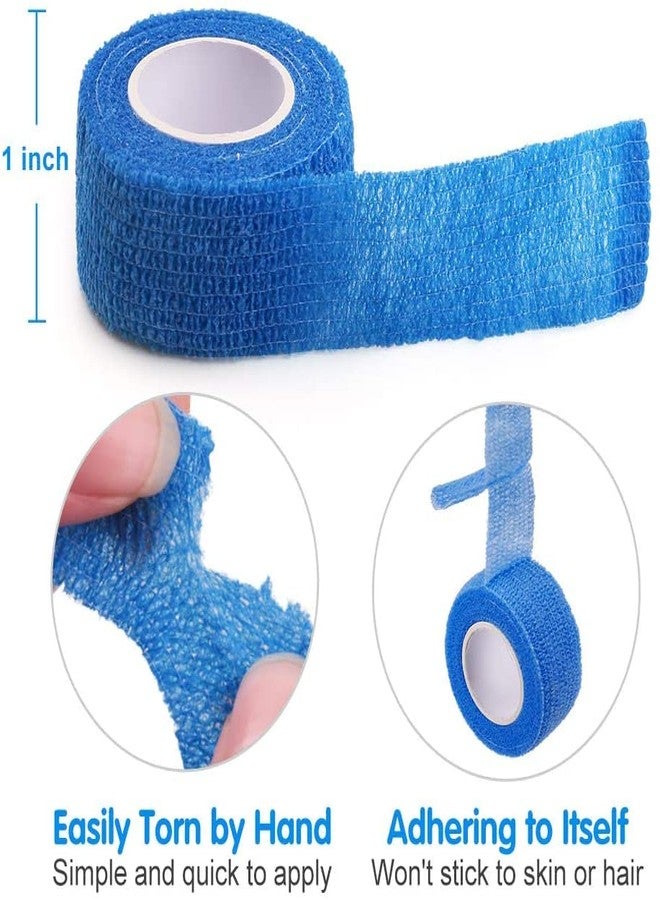 A-TAPE Breathable Self Adhesive Cohesive Bandage for Humans & Pets (Dogs, Cats, Birds) - (2.5 cm X 4.5 mtr, Pack of 4) (Purple, Red, Blue & White) - Image 2