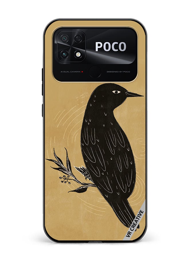 VR CREATIVE Protective Case Cover For Xiaomi Poco C40 Bird Design Multicolour - Image 1