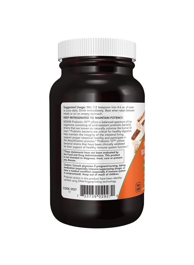 now Supplements, Probiotic-10™ Powder, 50 Billion, with 10 Probiotic Strains, Strain Verified, 2-Ounce - Image 3