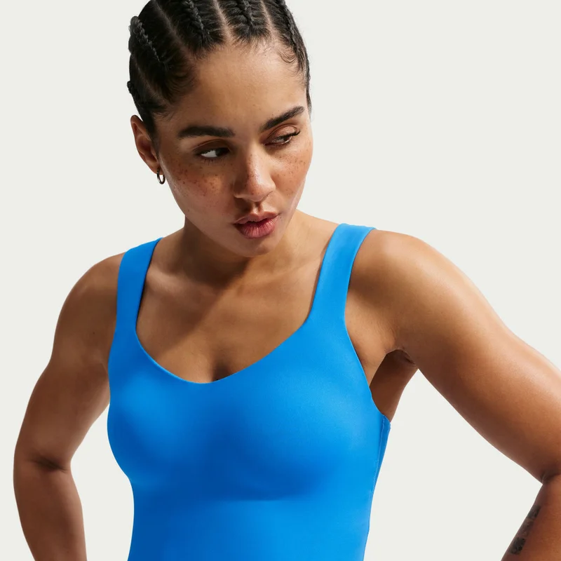 Nike Blue Women's Pro Sports Bra Tank Top for Women | Best Price UAE