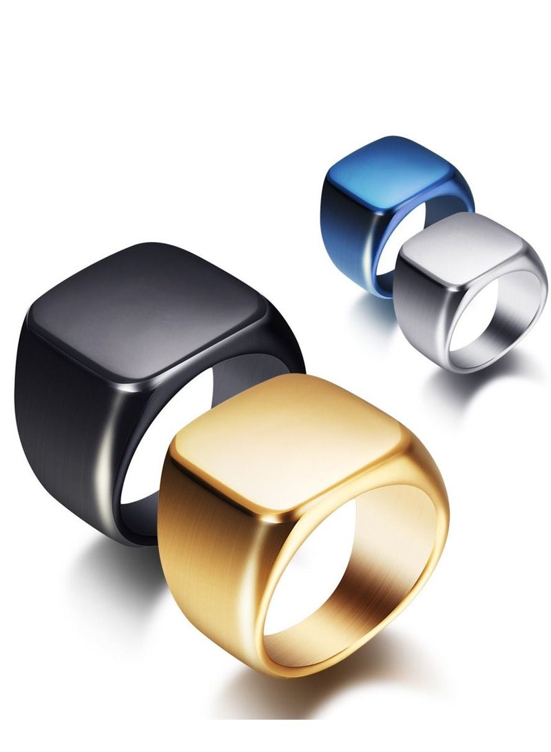 Loquat خاتم ختم مصقول من الفولاذ المقاوم للصدأ - Image 2