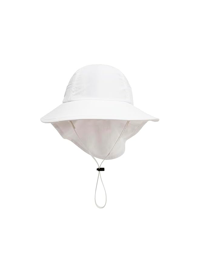 قبعة شمسية للأطفال من 1 إلى 7 سنوات، للأطفال والبنات، مع حماية من الأشعة فوق البنفسجية UPF 50+، حواف عريضة وستارة للرقبة، مثالية للعب على الشاطئ في الصيف. - Image 2