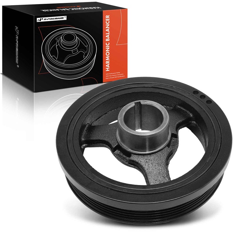 A-Premium APremium Engine Harmonic Balancer Crankshaft Pulley Compatible with Chevrolet Equinox 20082017 Malibu 20082012 Traverse Impala GMC Acadia Buick Cadillac Saab Pontiac Saturn DOHC V6