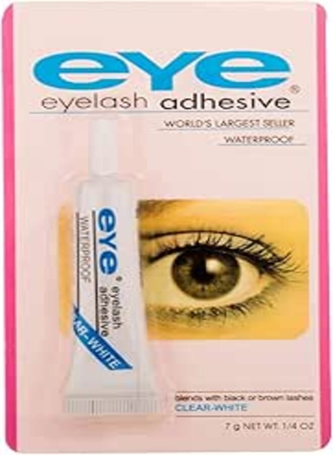 Eye Waterproof Eyelashes Glue - White