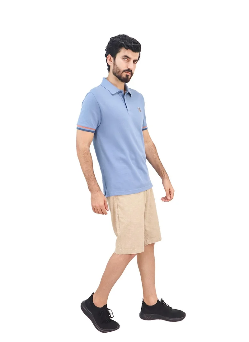 جيوردانو Men's Performance Polo Blue