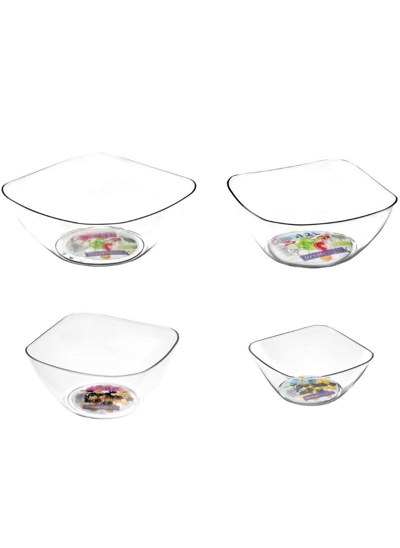 GreatPlastic Spain Plastic Bowl Set 4 Pcs  - Image 1