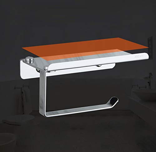 ZAP Stainless Steel Toilet Paper Holder with Mobile Stand - Image 3