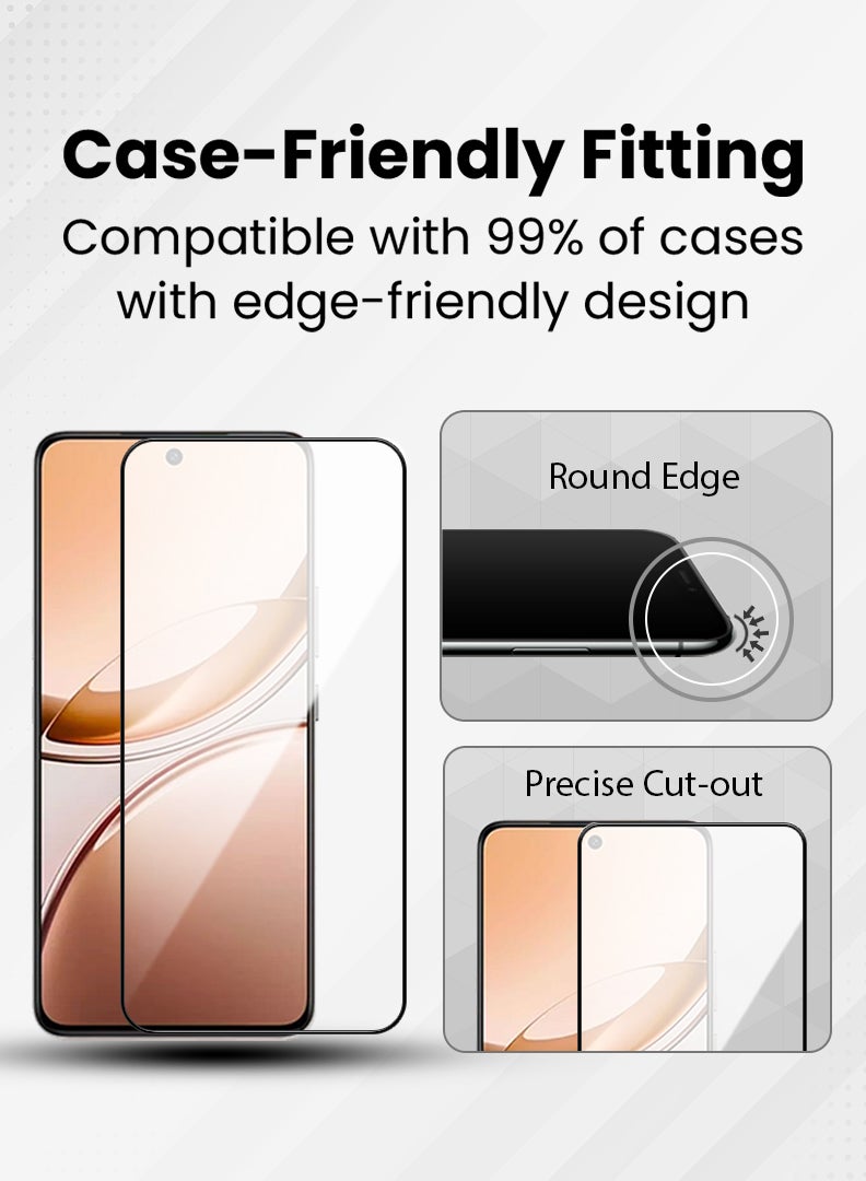 YJS Screen Protector For Vivo V50 Lite/ Vivo Y400 Pro 6.77 Inch 9H Hardness Tempered Glass Film, Bubble Free Easy Installation, Full Coverage, Anti Scratch And Touch Sensitive - Image 5