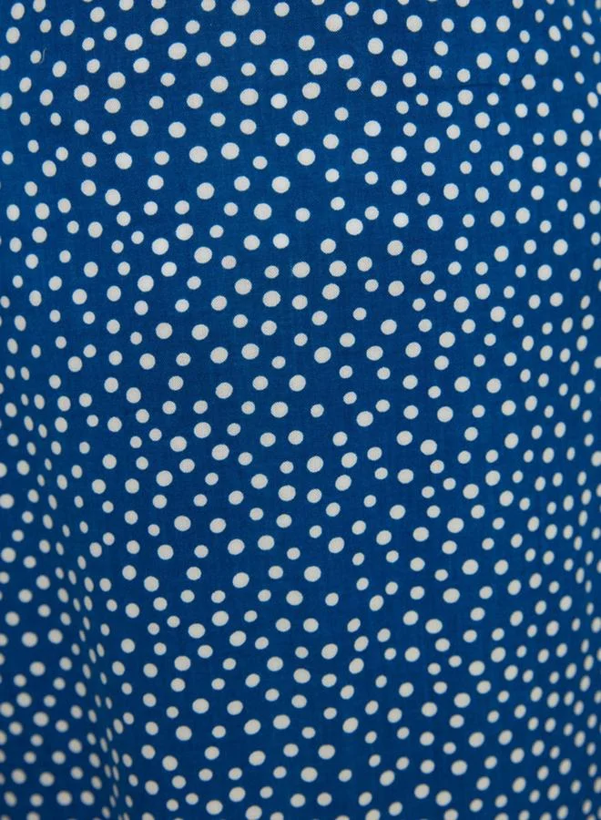 Styli Polka Dot Print Modest Maxi Skirt