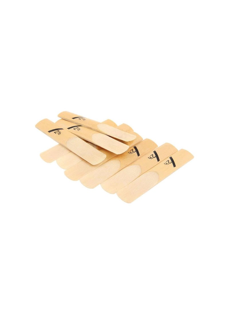 10 Pcs Clarinet Reeds Strength 1.5 2.0 2.5 3.0 3.5 Reeds,Traditional Reeds Sax Soprano for Clarinet Beginner and Player,Thinner Reed Tip Advanced Cutting Technology
