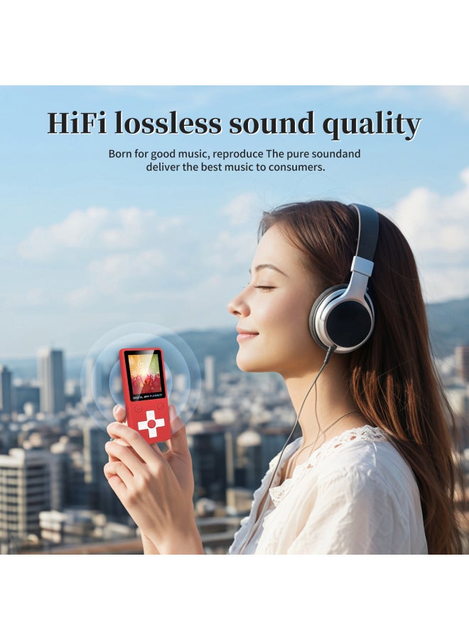 Bluetooth Block Card MP3 Thin Light Portable Screen MP3 Music Player Video MP4 MP3-Body Color:Blue-Memory Capacity:Bluetooth External Plug-in Card Version + Data Cable + Headphone Cable + Packaging Box - Image 3