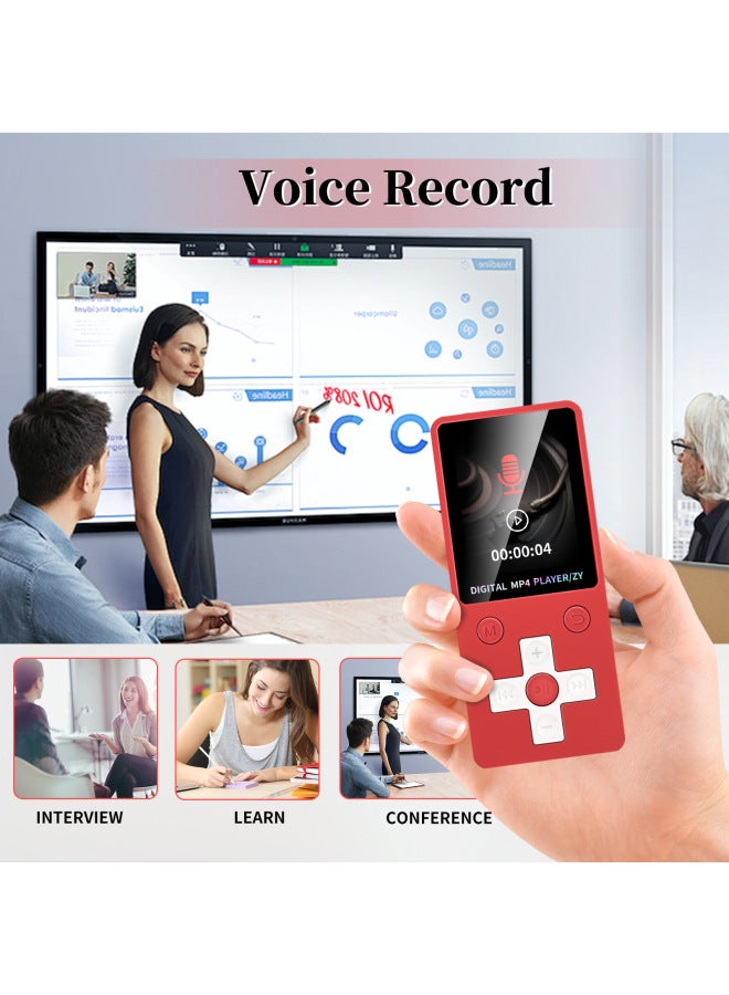 Bluetooth Block Card MP3 Thin Light Portable Screen MP3 Music Player Video MP4 MP3-Body Color:Blue-Memory Capacity:Bluetooth External Plug-in Card Version + Data Cable + Headphone Cable + Packaging Box - Image 5