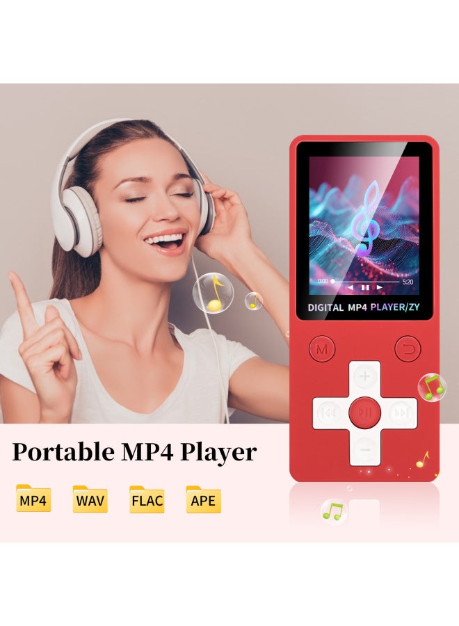 Bluetooth Block Card MP3 Thin Light Portable Screen MP3 Music Player Video MP4 MP3-Body Color:Blue-Memory Capacity:Bluetooth External Plug-in Card Version + Data Cable + Headphone Cable + Packaging Box - Image 4