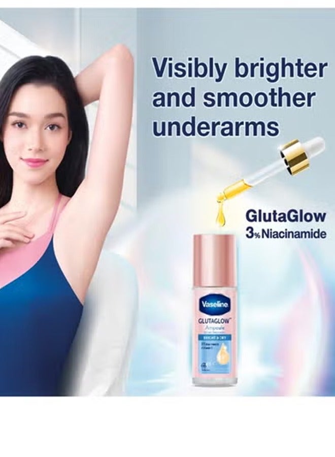 Vaseline Glutaglow Bright & Dry Ampoule Serum Deodorant - 45ml - Image 2