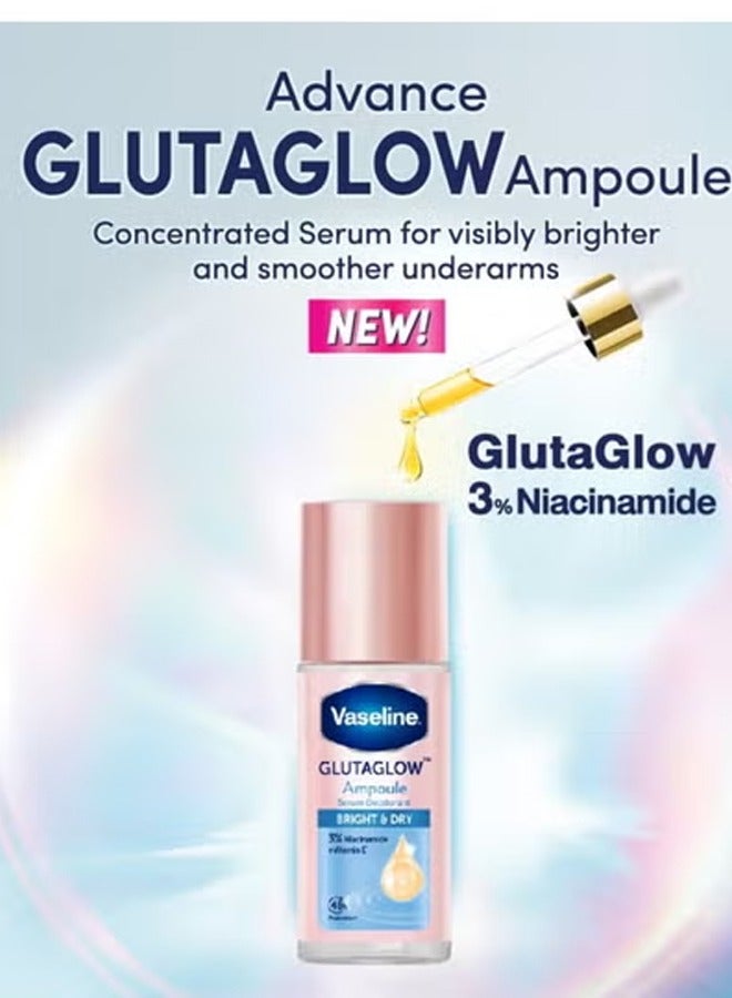 Vaseline Glutaglow Bright & Dry Ampoule Serum Deodorant - 45ml - Image 3