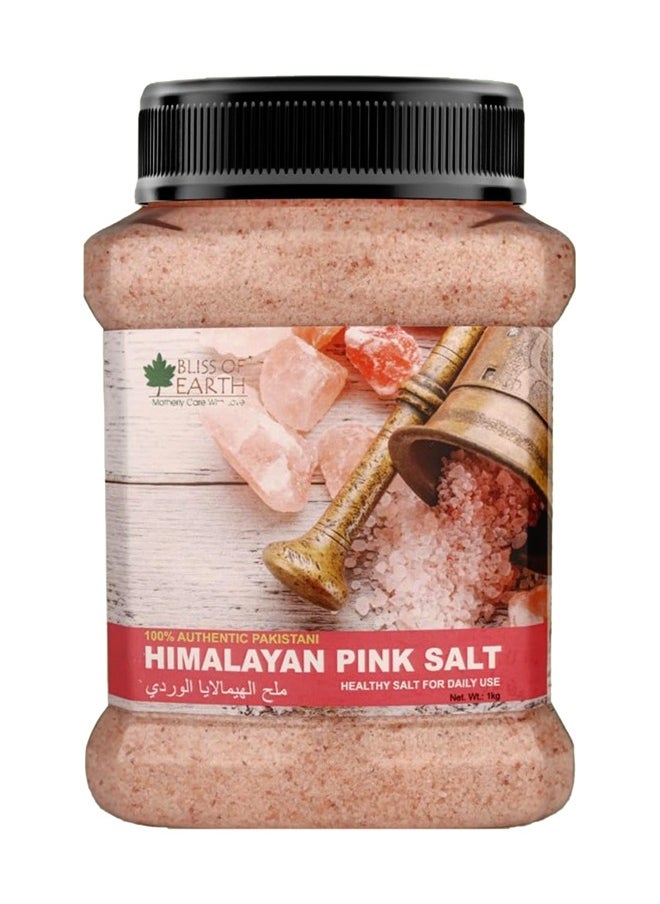BLISS OF EARTH Bliss of Earth Pure Pakistani Himalayan Pink Salt Non Iodised for Weight Loss & Healthy Cooking, Natural Substitute of White Salt, 1kg  - Image 1