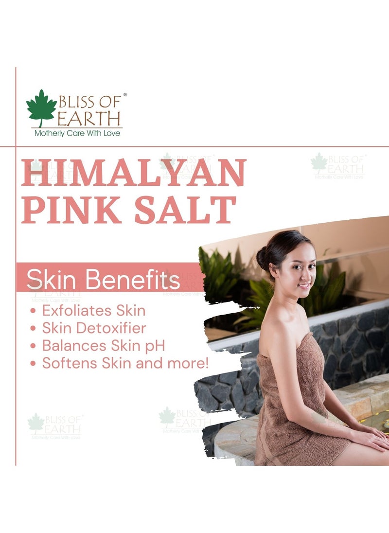 BLISS OF EARTH Bliss of Earth Pure Pakistani Himalayan Pink Salt Non Iodised for Weight Loss & Healthy Cooking, Natural Substitute of White Salt, 1kg  - Image 4