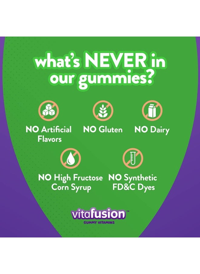 Vitafusion Multi+ Immune Support* – 2-In-1 Benefits & Flavors – Adult Gummy Vitamins With Vitamin C, Zinc, Daily Multivitamins, 90 Count - Image 3