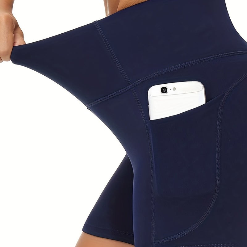 Women's High Waist Gym Shorts Butt Lifting Sculpting Running Shorts - Image 4