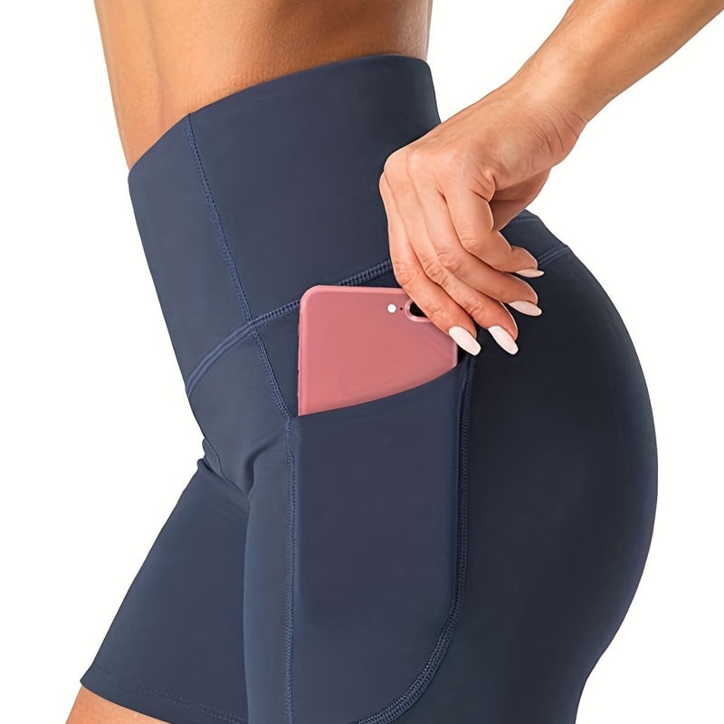 Women's High Waist Gym Shorts Butt Lifting Sculpting Running Shorts - Image 2